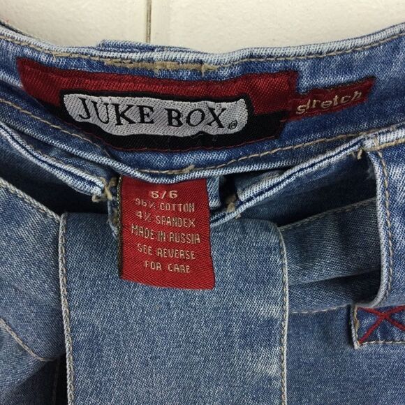 Juke Box Denim Capris Wide‎ Leg Bohemian Capris Blue Jeans, Size - 5/6 - Picture 3 of 8